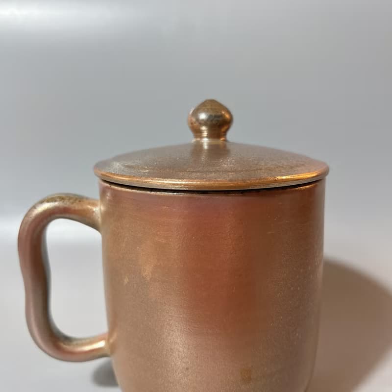 柴燒500cc有蓋馬克杯 / 啤酒杯 / 小平凡手作