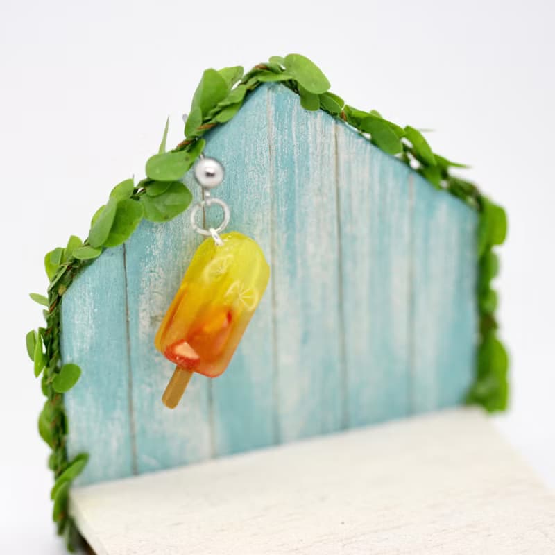袖珍清涼夏日冰品套組耳環 Miniature Ice Cream earring 芒果冰
