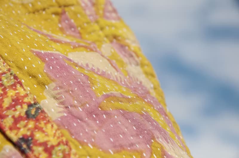 手縫紗麗布側背包/刺繡側背包/刺繡肩背包/手縫紗麗線側背包-森林