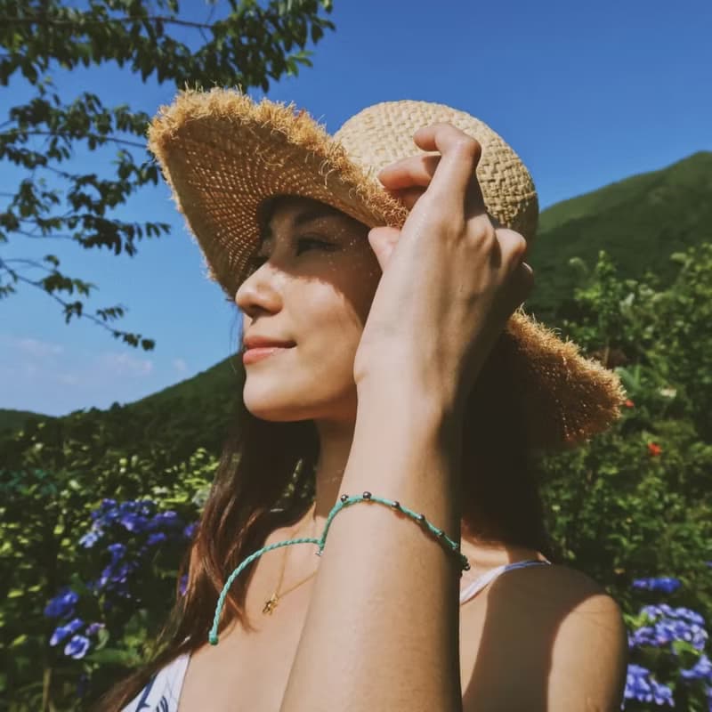 環綠藤珠珠編織衝浪手環 GREEN LEAVES BEAD