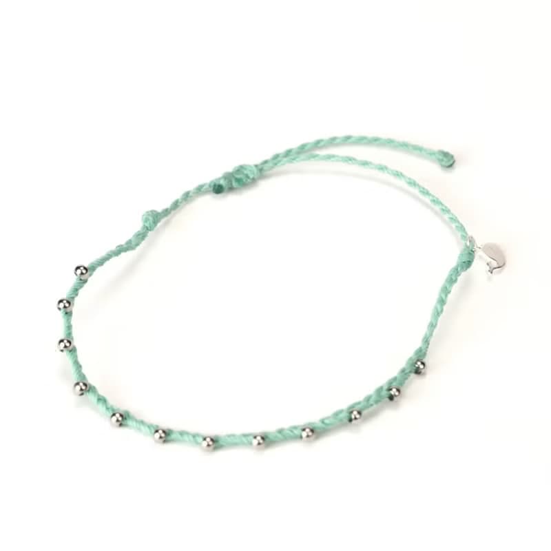 環綠藤珠珠編織衝浪手環 GREEN LEAVES BEAD