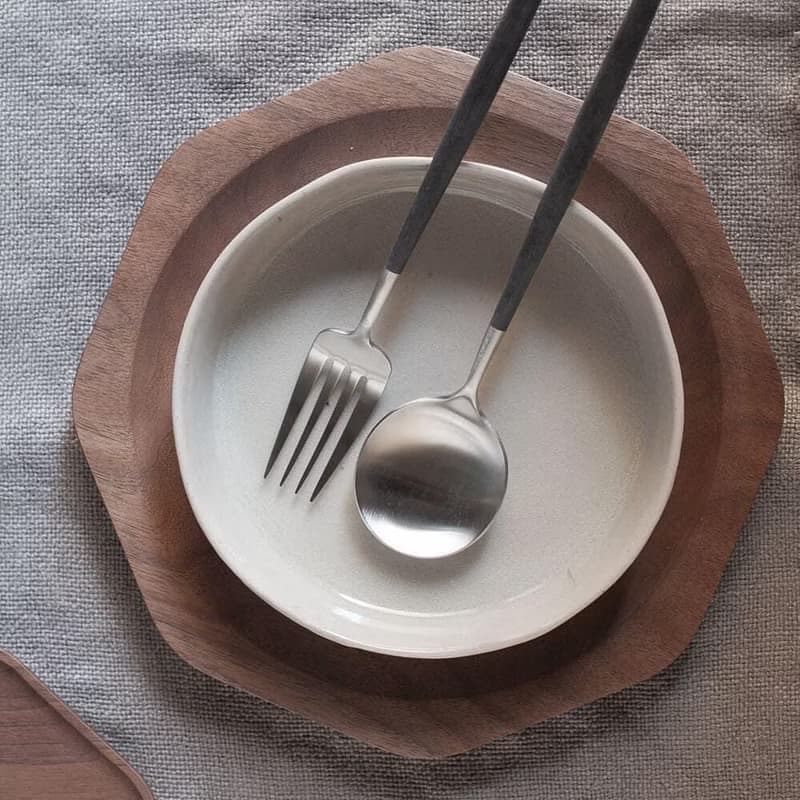 葡萄牙Cutipol GOA系列黑柄21.5cm主餐叉