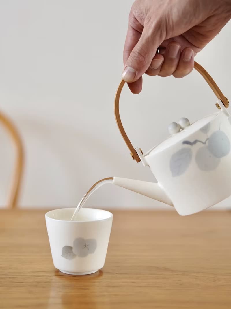 三徑就荒 | 蘭庭白霧系列提梁茶壺 茶壺泡茶家用陶瓷套裝 送長輩