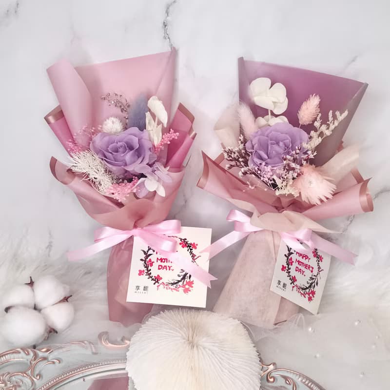 玫瑰永生花 迷你花束 / 生日 / 情人節 / 畢業