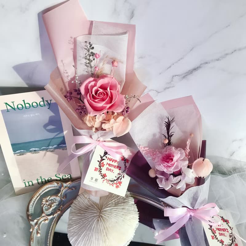 玫瑰永生花 迷你花束 / 生日 / 情人節 / 畢業