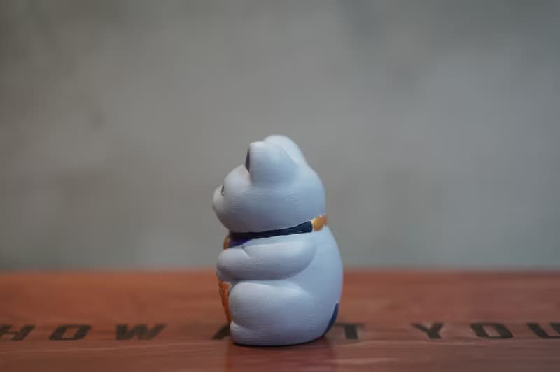 AHMLIFE 招財貓 開運 彩繪石膏擺件  原作限量商品