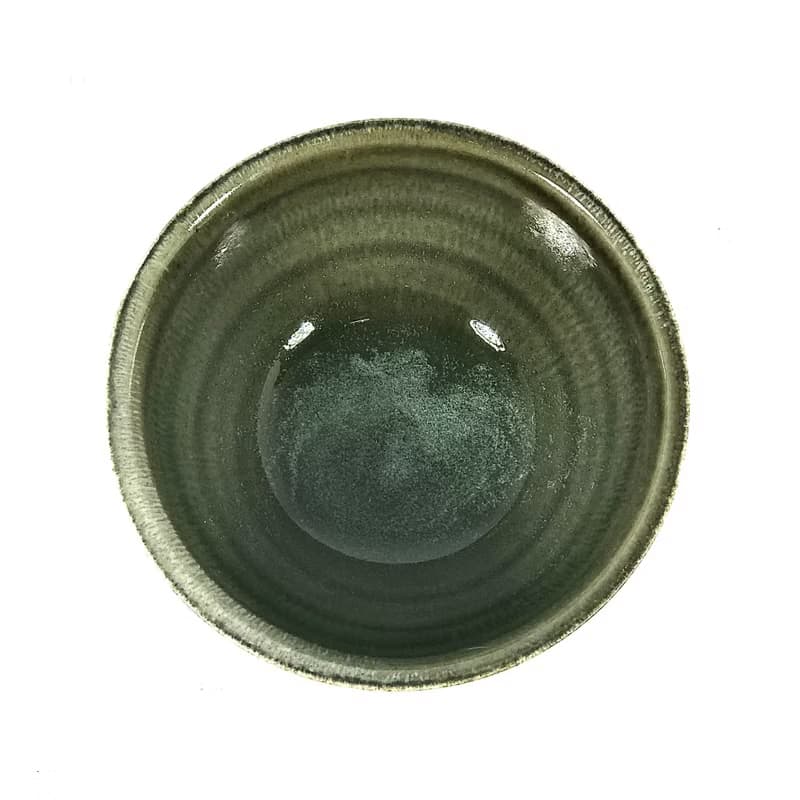 手作柴燒 墨玉茶碗 Jade001
