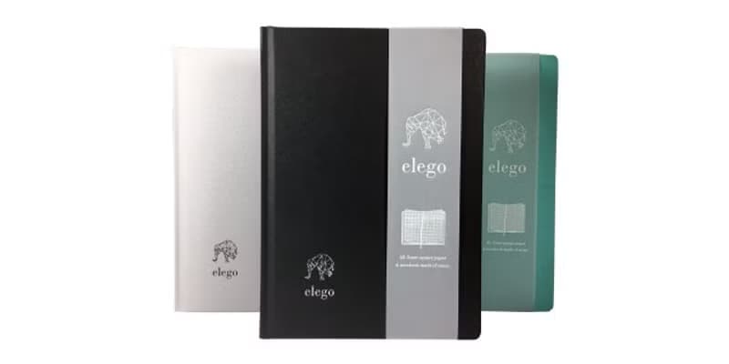 Chein Ai C&C X elego石系A5環保石頭紙筆記本 - 大方黑