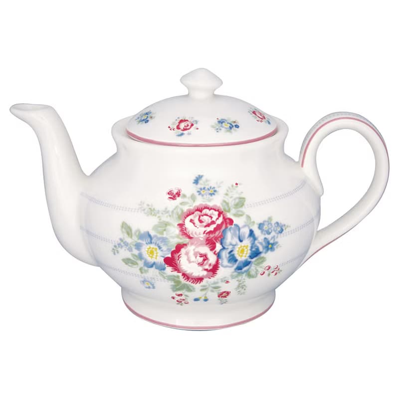 【2件7折】丹麥GreenGate Henrietta white 水瓶 / 茶壺 / 拿鐵杯
