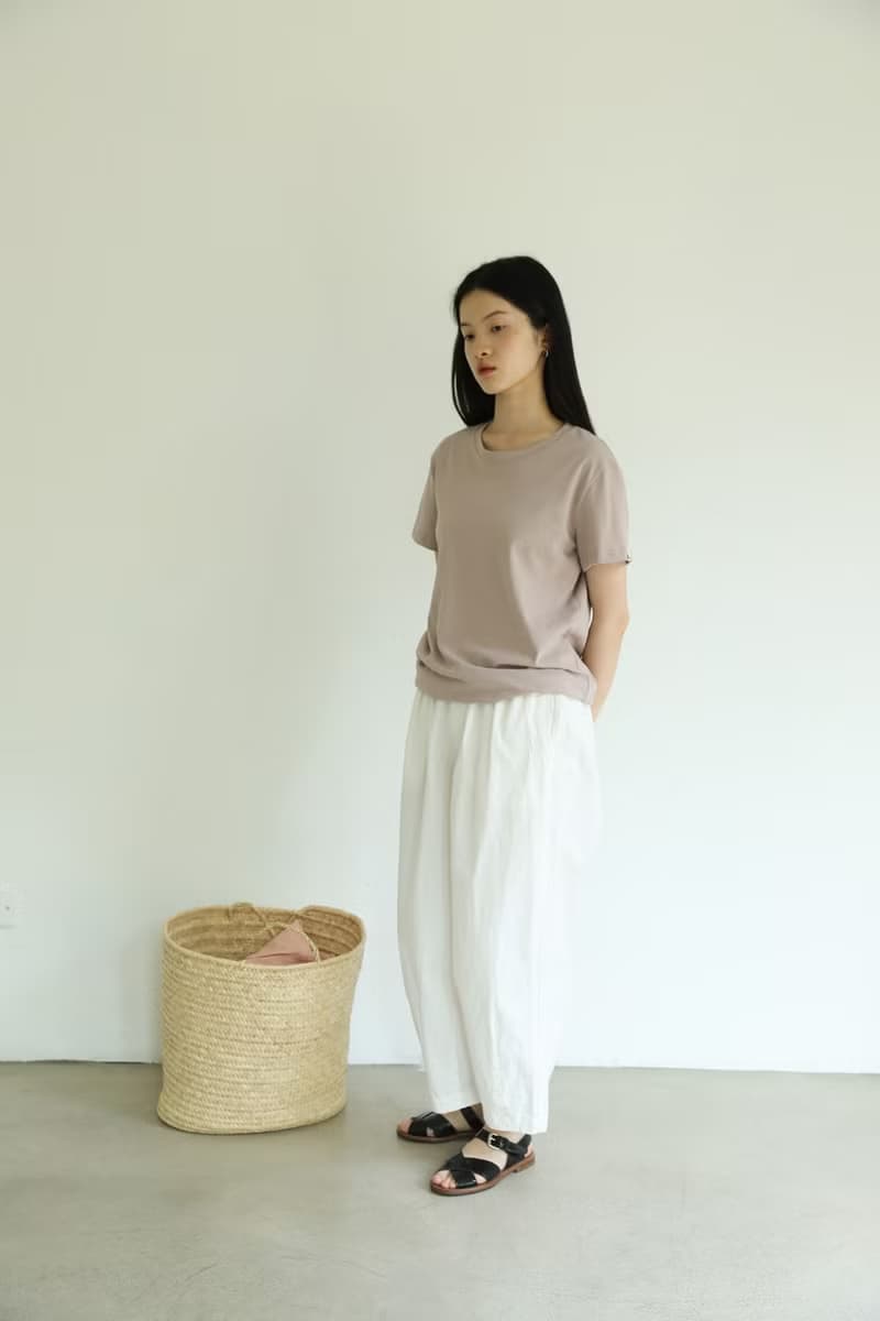 3rd 經典有機棉麻小logo tee簡約圓領套頭設計感短袖t恤女夏