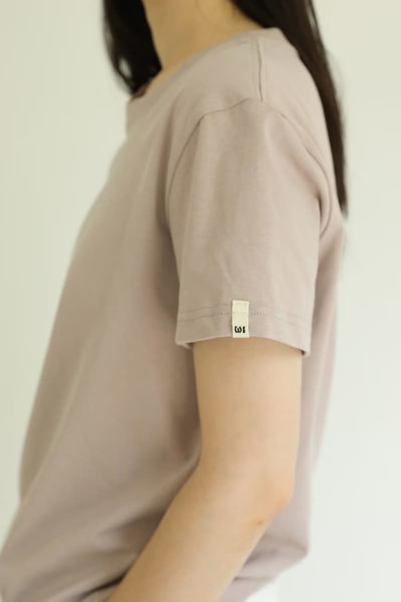 3rd 經典有機棉麻小logo tee簡約圓領套頭設計感短袖t恤女夏