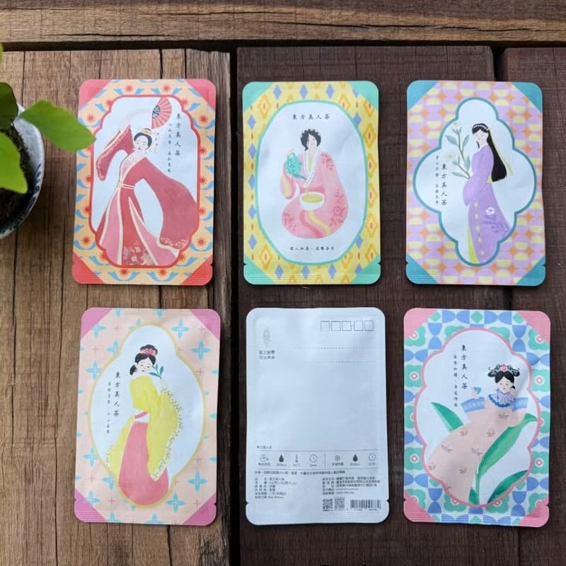 東方美人立體茶包 茶香如韻 明信片風格 (2.5gx2入/包) 台灣農林