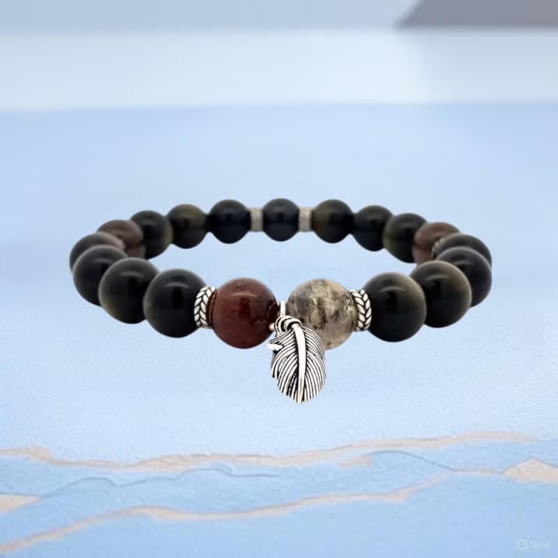 【埃及金運】天然帝王青金 巴西紫晶手鍊 | 晶石共鳴  平衡心靈