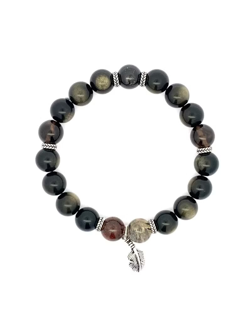 【埃及金運】天然帝王青金 巴西紫晶手鍊 | 晶石共鳴  平衡心靈