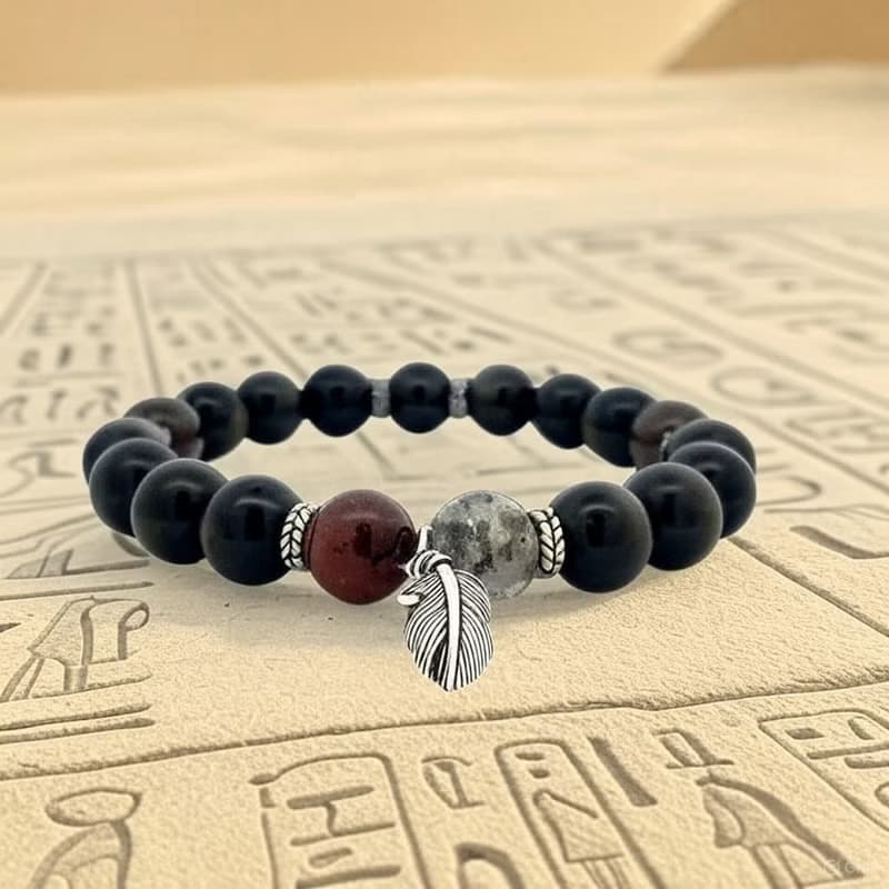 【埃及金運】天然帝王青金 巴西紫晶手鍊 | 晶石共鳴  平衡心靈