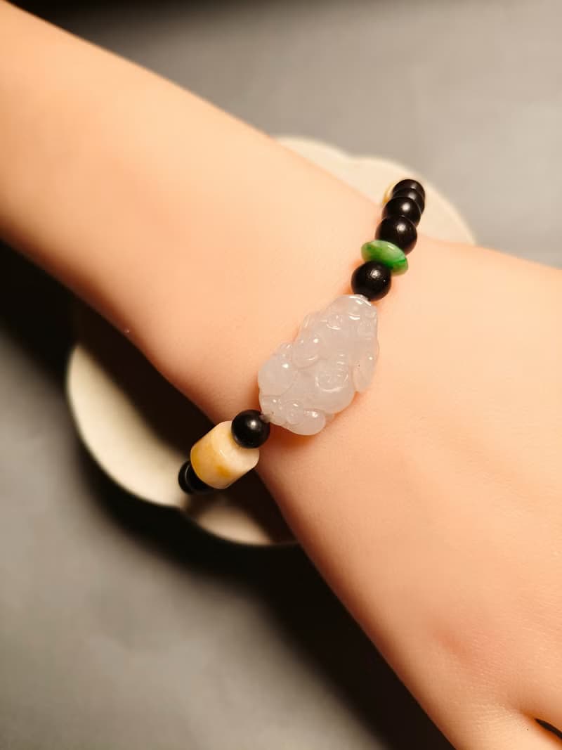 -轉念成福- 天然緬甸翡翠貔貅 本命年手鍊 招財守護 心念守玉 05