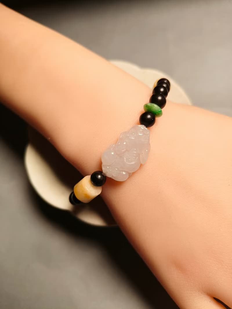 -轉念成福- 天然緬甸翡翠貔貅 本命年手鍊 招財守護 心念守玉 05