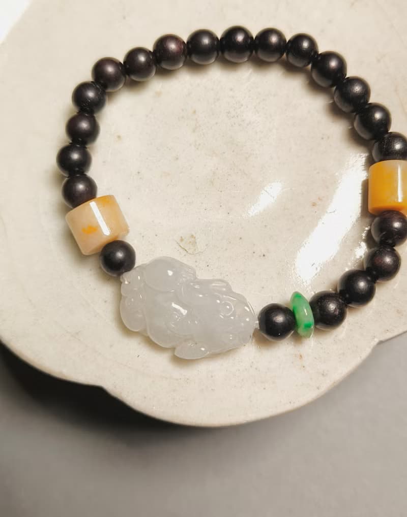 -轉念成福- 天然緬甸翡翠貔貅 本命年手鍊 招財守護 心念守玉 05