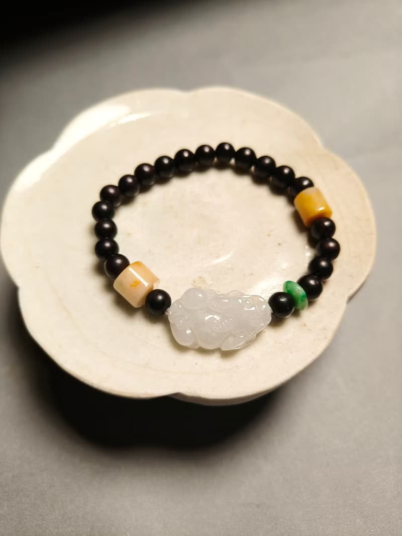 -轉念成福- 天然緬甸翡翠貔貅 本命年手鍊 招財守護 心念守玉 05
