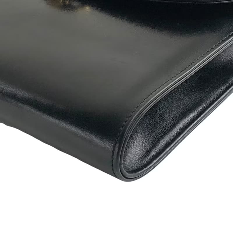 【 日本直送　名牌中古包 】CELINE セリーヌ ショルダーバッグ ブラック ブラゾン レザー vintage ヴィンテージ オールド zfryrd