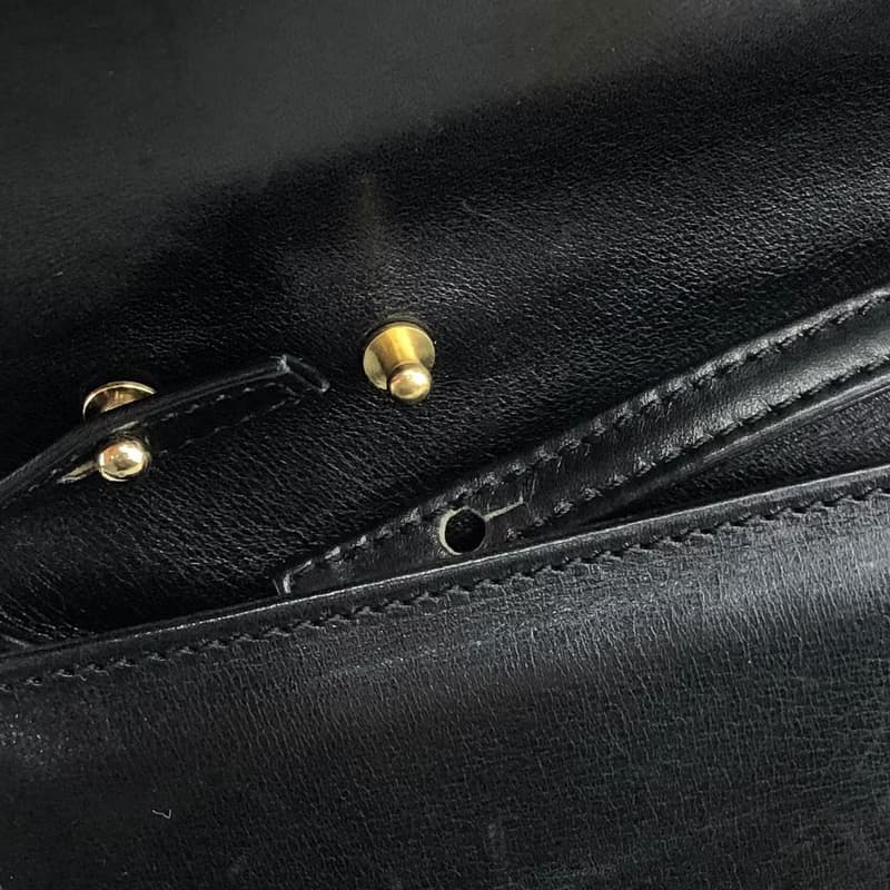 【 日本直送　名牌中古包 】CELINE セリーヌ ショルダーバッグ ブラック ブラゾン レザー vintage ヴィンテージ オールド zfryrd