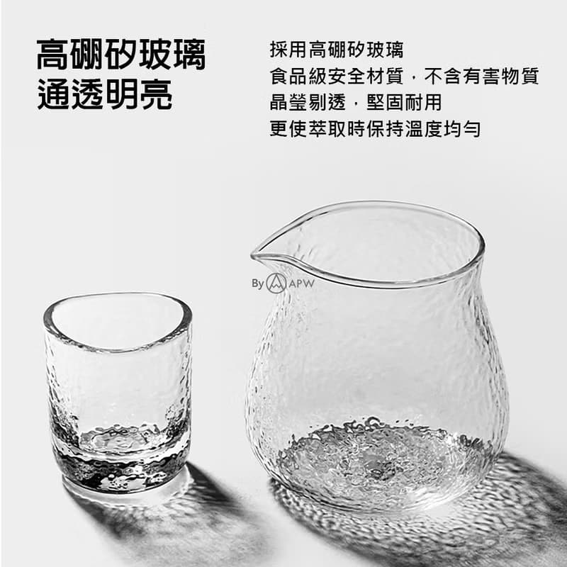 【Timemore】泰摩 錘目紋玻璃杯兩入組 耐熱玻璃 耐高溫 咖啡器具