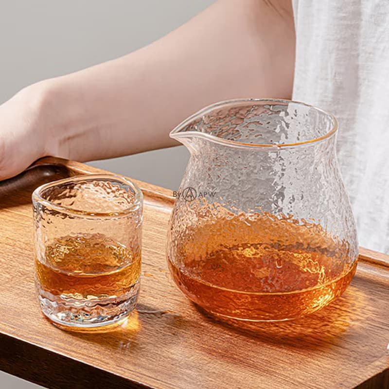 【Timemore】泰摩 錘目紋玻璃杯兩入組 耐熱玻璃 耐高溫 咖啡器具