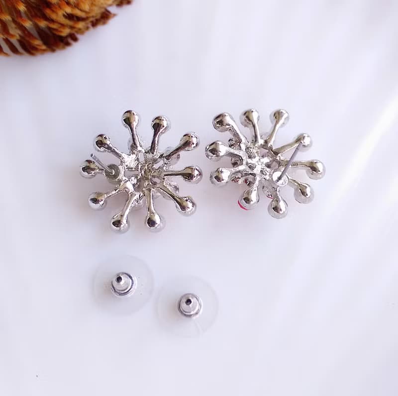 Vintage Jewelry 西洋古董飾品 柔色調 星花 煙火 針式耳環