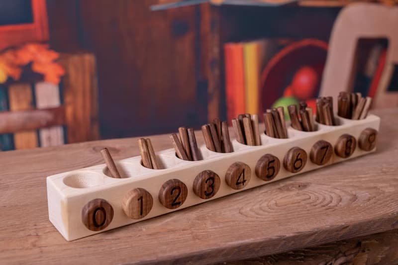 Wooden Number Sticks-2, Children's Birthday Gift, Montessori Toy