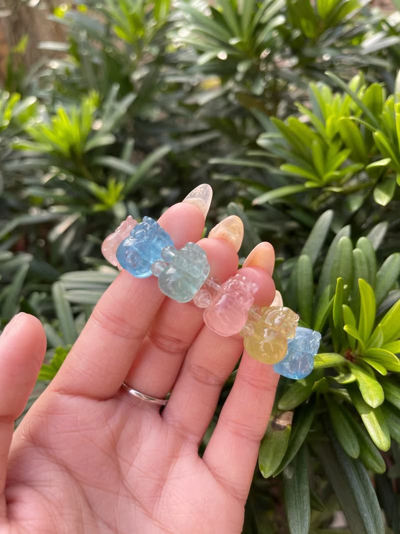 【絕版特惠】巴西 天然彩摩根石貔貅手鏈