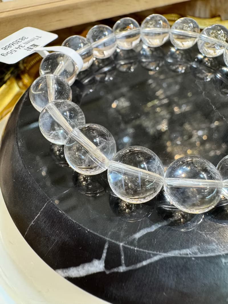 清透料高冰透體天然藍針11mm34.55g吸收自身濁氣增加個人氣場