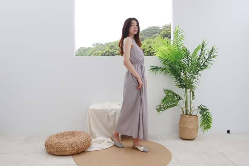 【逆光】簡約真皮涼鞋-藍白  | 涼爽不露趾  | 台灣真皮女鞋