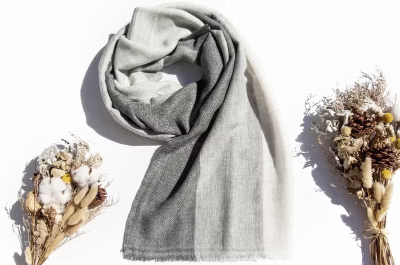 喀什米爾Cashmere 針織圍巾 純羊毛圍巾 手織圍巾 編織圍巾-希臘