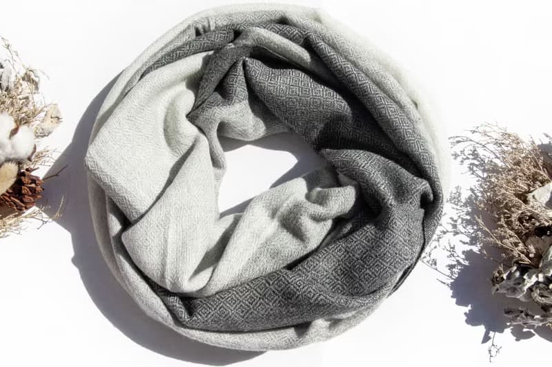 喀什米爾Cashmere 針織圍巾 純羊毛圍巾 手織圍巾 編織圍巾-希臘
