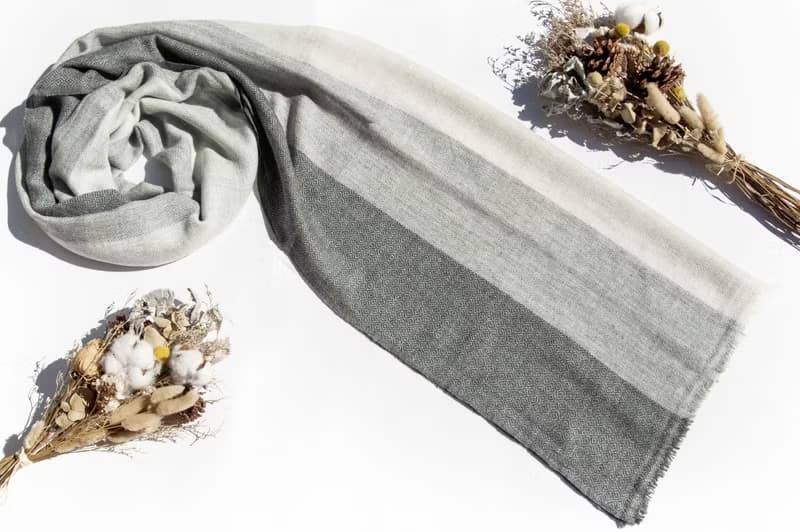 喀什米爾Cashmere 針織圍巾 純羊毛圍巾 手織圍巾 編織圍巾-希臘