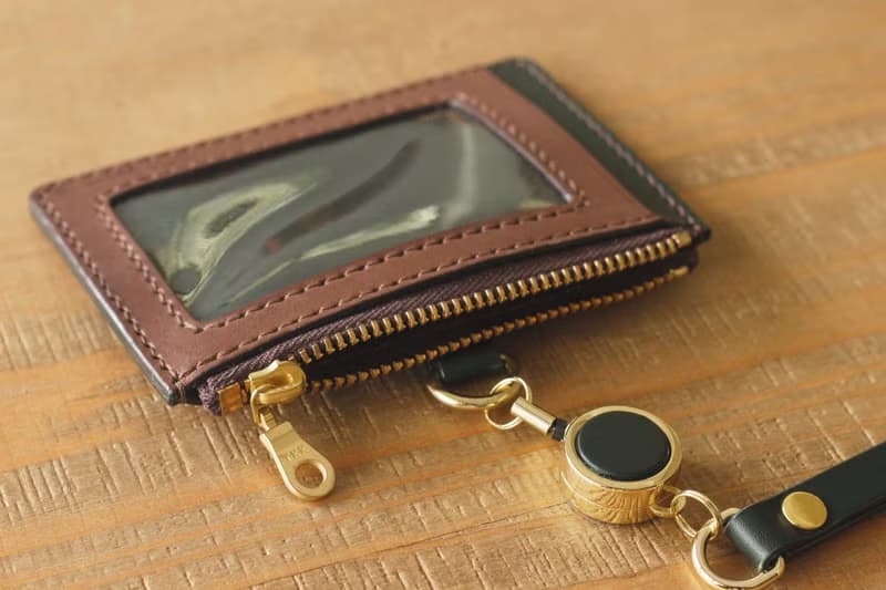 植鞣革撞色卡夾零錢包 | 橫式 現貨