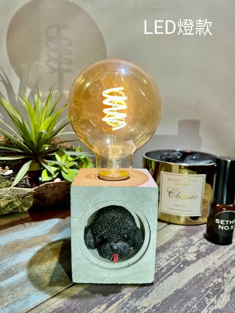 曙MUSE 水噹噹小貴賓水泥方 擺飾  擴香石 香氛 摩艾 手工