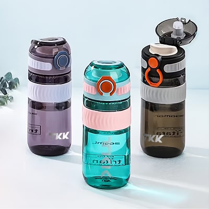 【TKK】美國進口Tritan克洛伊系列 手提式運動水壺550ML-珍珠白