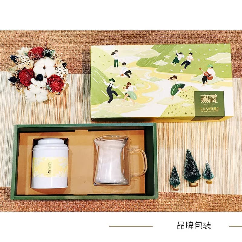 【無藏嚴選】會開花的茶—開花茶綜合6顆大罐裝+玻璃茶壺 茶具禮