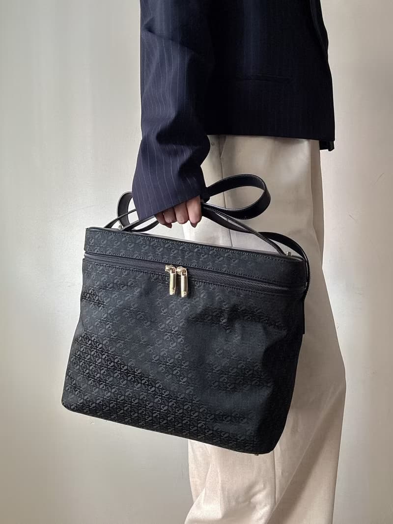 中古名牌 Loewe 羅意威 老花圖案 化妝盒手袋 化妝師工作包 手提