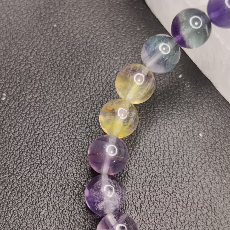 彩虹千層螢石 8mm 手串 手鍊 天然水晶 水晶