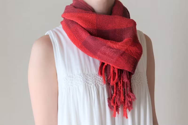 手織りストール　コットンシルク　情熱 　タペストリー　ギフト　Shawl (M) 16　入學   畢業　母親節　禮物　生日禮物