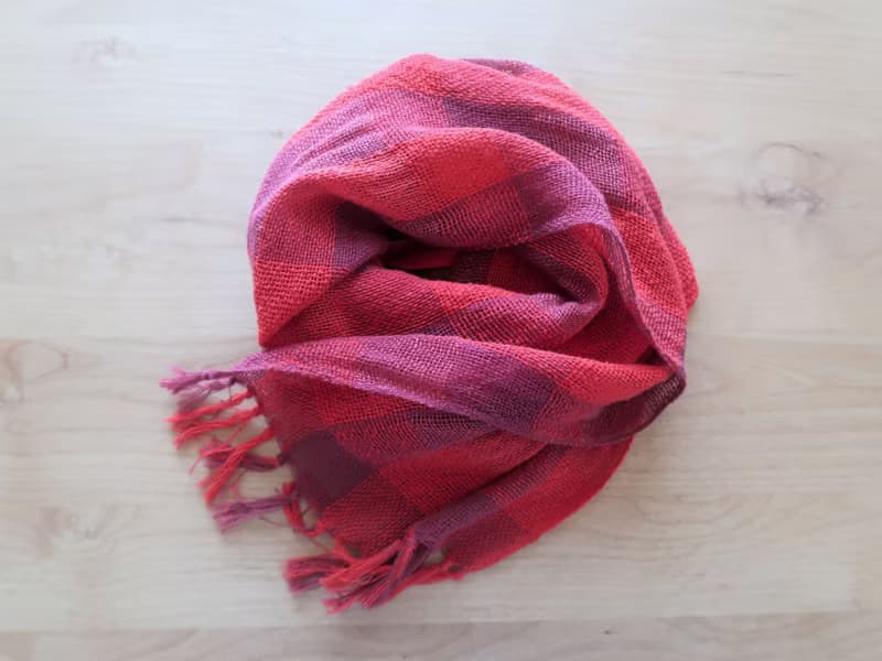 手織りストール　コットンシルク　情熱 　タペストリー　ギフト　Shawl (M) 16　入學   畢業　母親節　禮物　生日禮物