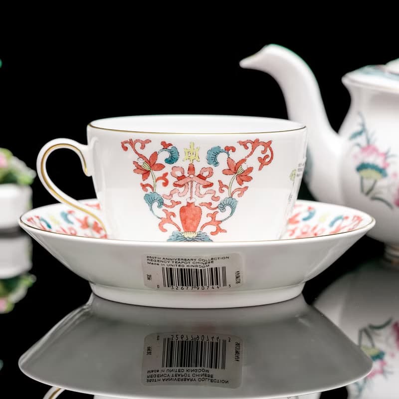 英國製wedgwood 250週年紀念骨瓷咖啡具套裝 個人下午茶具組