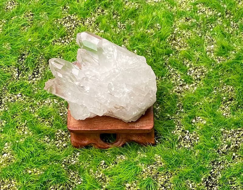 天然原礦能量冰透白水晶簇 白水晶 消磁淨化 療癒  開運 擺件