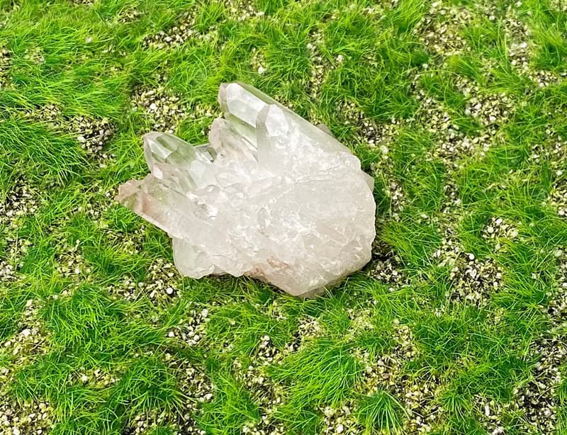 天然原礦能量冰透白水晶簇 白水晶 消磁淨化 療癒  開運 擺件