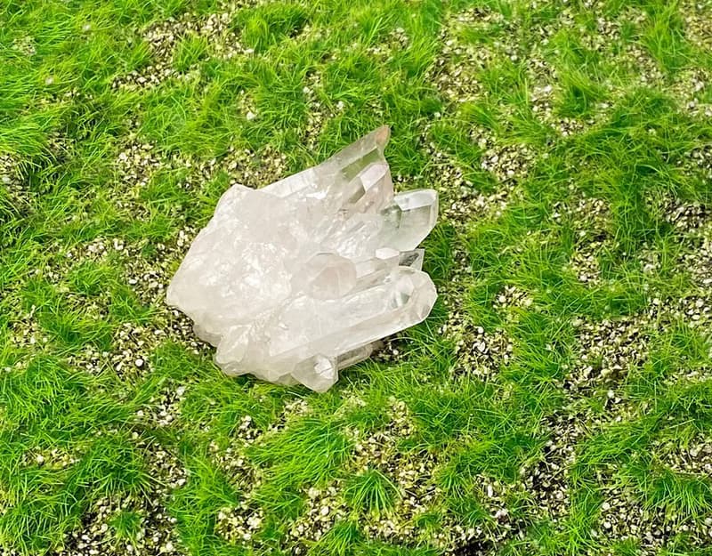 天然原礦能量冰透白水晶簇 白水晶 消磁淨化 療癒  開運 擺件