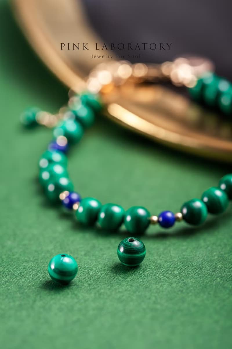 孔雀石青金石手鍊