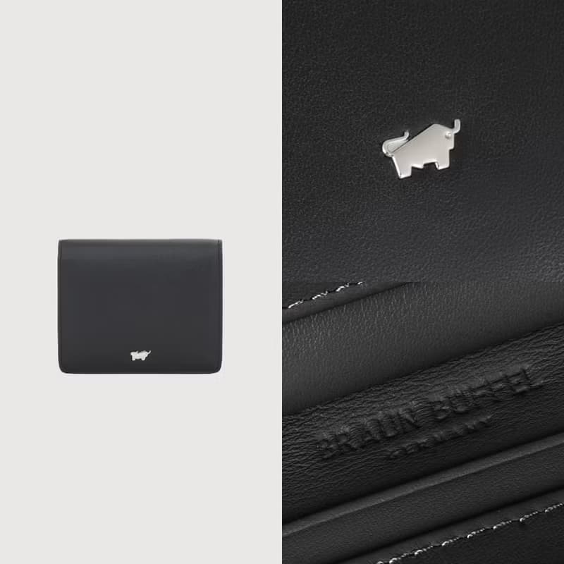 維那斯-B系列 3卡兩折短夾-黑色/BF849-401-BK