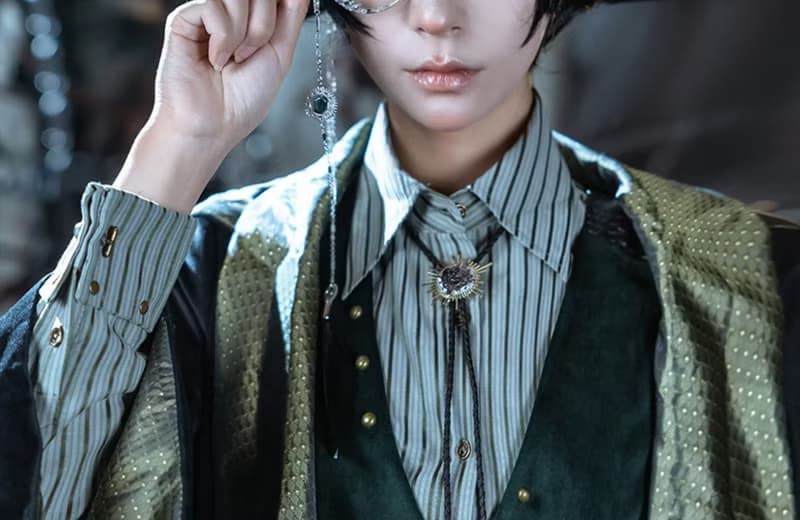 合作限定 詭秘之主×蒸汽大陸 阿蒙系列墨綠拖尾兩穿中性背心